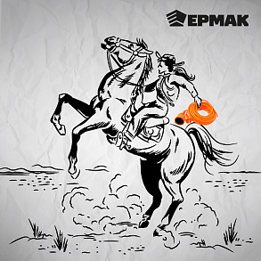 ЕРМАК Удлинитель силовой в мотке, 2х0,75 мм2, 10м